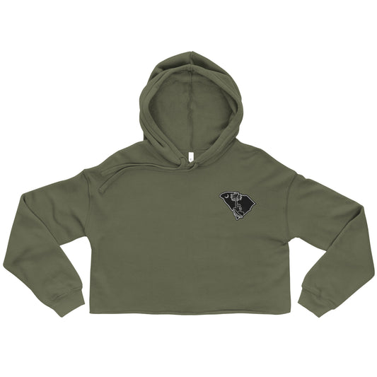 Embroidered “The Logo” Crop Hoodie